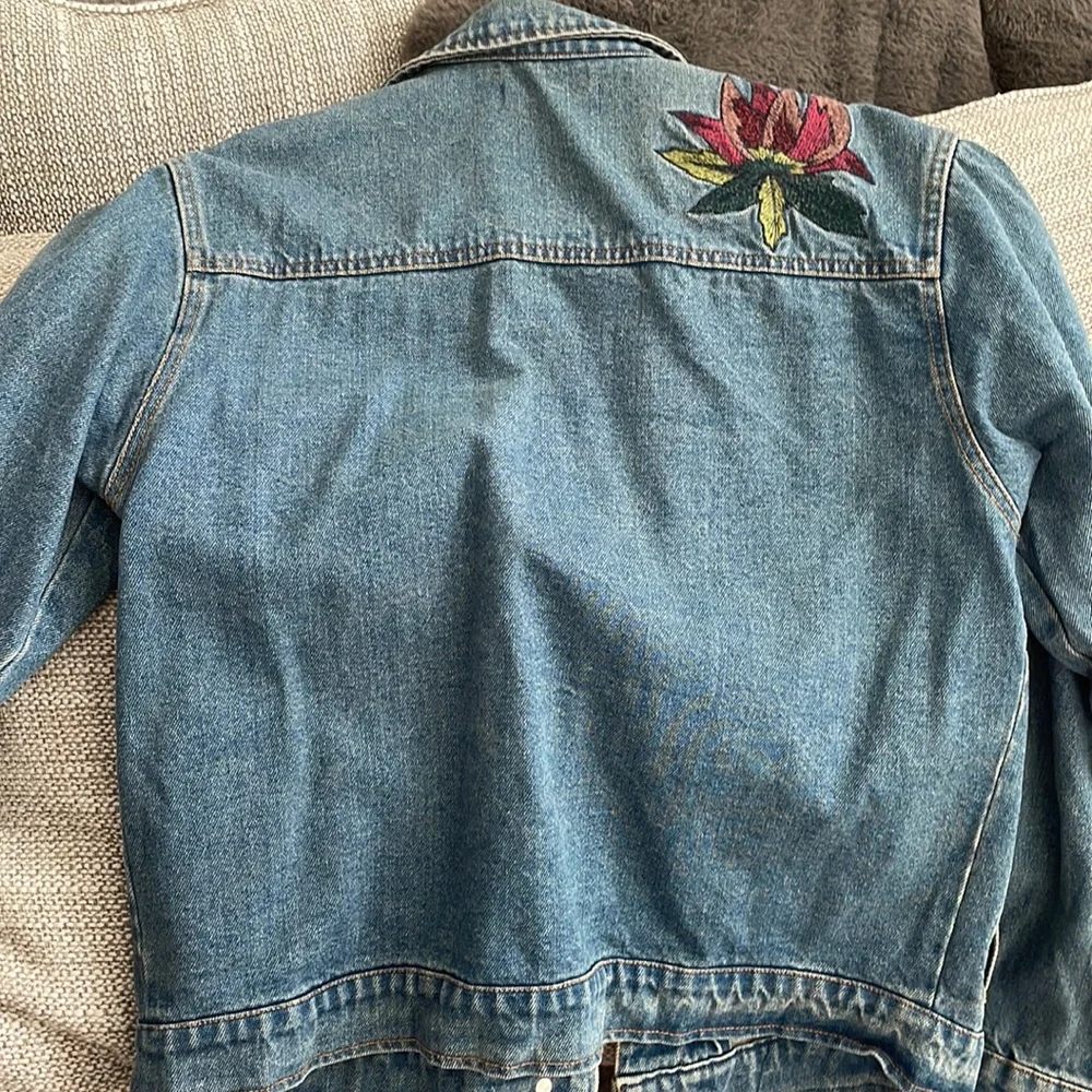 Honey Punch Embroidered Jean Jacket - Picture 2 of 6